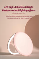 Espejo De Maquillaje Plegable Compacto Con Luz LED Recargable Pequeño Y Portátil Doble Cara Espejo Cosmético Para Mujeres - details 6