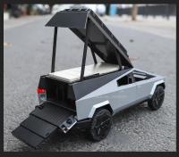 Modelo De Coche Tesla Cybertruck 1/24 Con Sonido Y Luz Para Colección Y Decoración Juguete De Metal Para Niños Regalo De Cumpleaños - details 15