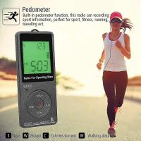 Portable Radio Personal Radio With Headphones Walkman Radio With Rechargeable Battery Digital Display Stereo Radio - details 2