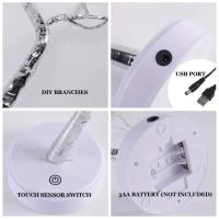 Luces De Árbol Con 108 LED En Blanco Cálido USB/Batería Operadas Para Interior/Exterior Ramadan Decoración Navideña De Cobre - details 3