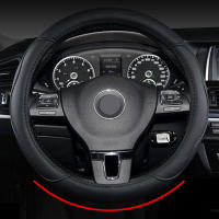 Funda De Volante De Coche Tipo D O Para Volkswagen VW Passat Caddy Touran Tiguan Golf Polo Teramont Atlas T-Roc T-cross Sharan Cuero Sintético - details 1