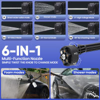 50BAR lavadora de alta presión eléctrica sin escobillas 6 en 1 pistola de lavado de coches pistola de agua para batería Makita de 18V - details 2