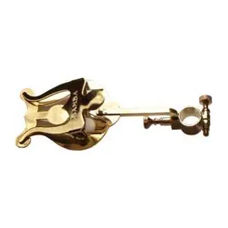 atril super, trompeta, curvado, con soporte ø14 mm dorado - 1