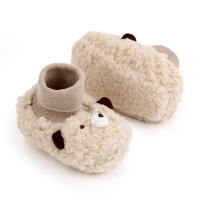 Zapatillas De Otoño-Invierno Para Bebés Con Diseño De Oso Y Oveja Niños Y Niñas Calf Sintética Antideslizante Cómodo Para 0-18 Meses - details 15