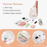 Bolso bandolera transparente para hombre, aprobado por estadios, para mujer, bandolera con correa ajustable, T560 - details 4