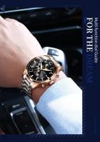 Reloj Mecánico Automático GUANQIN Para Hombre Con Correa De Acero Inoxidable Cristal De Zafiro Resistente Al Agua Luminoso Estilo Militar Piloto Clásico - details 3