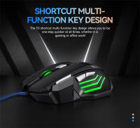 Ratón De Juego X8 Mecánico Con Cable 7 Botones Ergonómico RGB Retroiluminado USB 800/1200/1600/3200 Dpi Con Botón De Ajuste De DPI - details 6