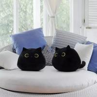 Cojín De Peluche Gato Negro Kawaii Tamaños Pequeño Y Grande Animales De Peluche Suaves Colgante De Gato Ideal Para Regalo De Cumpleaños Para Niños Regalo De San Valentín Y Pascua - details 3