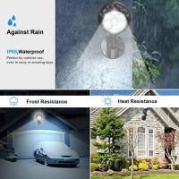Lámpara De Exterior Con Sensor De Movimiento IP65 6LED 360°Adjustable Para Garage Escaleras Pilares Luz De Pared Contemporánea Fuente De Alimentación Batería - details 4