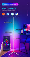 Lámpara De Piso Inteligente RGB 200cm Tuya Control Remoto Por App Luz De Ambiente LED Moderna Decoración De Fiestas - details 11