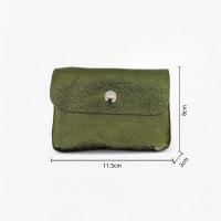 Cartera Elegante, brillante de Cuero Granulado，monedero,tarjetera  Para Mujer,piel auténtico,hecho en italia - Ultra Ligera, Suave y Práctica | BlingBling para fiesta ,super chic ,2 Compartimentos + Bolsillo con Cremallera | ,Varios Colo - details 0