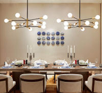Iluminación De Techo Pendente Nórdica Americana Con Varios Barros Para Comedor Y Sala De Estar Lámpara Colgante De Ceilings - details 11