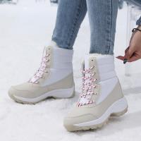 Botas De Invierno Para Mujer Botas De Nieve Impermeables Antideslizantes Con Plataforma Chunky Abrigadas Zapatos De Mujer Tallas Grandes Casual - details 10