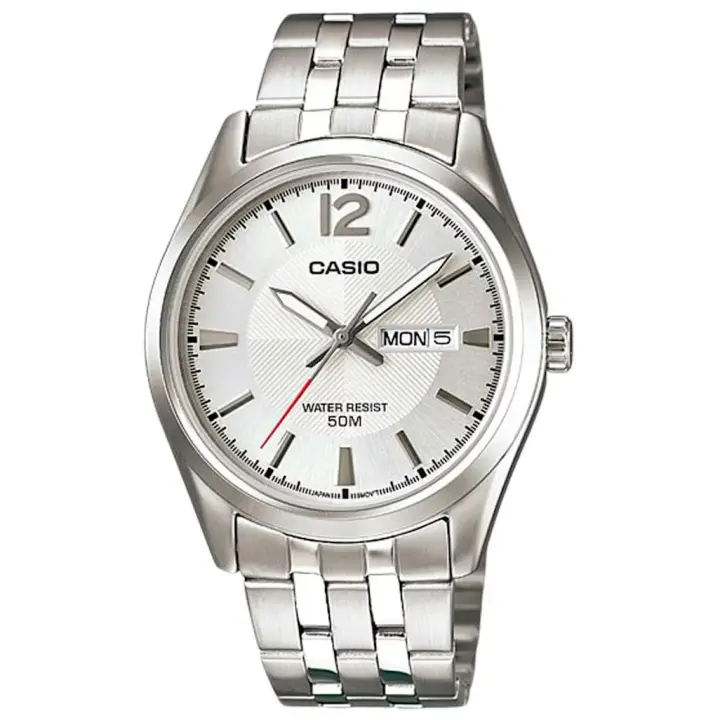 Casio Reloj Hombre Analogico Cuarzo con Correa de Acero inoxidable MTP-1335D-7AVDF - 1
