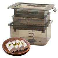 Prensa De Tofu 3 Capas Con Drenaje Integrado Hervidor De Cocina Ecológico Seguro Para Ambiente Herramienta De Preparación De Alimentos - details 3
