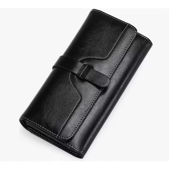 Monederos de cuero para Mujer, billetera with bloqueo RFID para Mujer, Bolso Largo para mujer with múltiples ranuraspara - 1