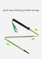 MAP BROTHER M3031 N-Pole Poles De Camuflaje Plegables Para Senderismo Y Correr Outdoor Palas De Caminar De Aleación De Aluminio 7075 Con Cierre Rápido Y Punta De Rodamiento De Tungsteno Cobalto - details 3