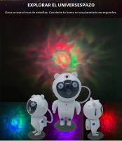 Lámpara De Noche Bluetooth Estelar Azul Con Astronauta Decorativa Para Escritorio Luz De Colores LED Para Dormitorio - details 4
