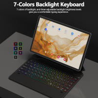 Estuche Teclado Mágico Para Samsung Galaxy Tab S9+/S8+/S8 Plus/S7 FE/S7 plus De 12.4 Pulgadas Con Trackpad Multitáctil Y Retroiluminado Compatible Con Varias Versiones Del Tablero - details 4