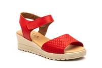 AE-649 Negro - Rojo - Beige - Cuero - Blanco - Platino Hecho en España Sandalias Mujer Piel Negro- Rojo - Beige - Cuero - Blanco - Platino Velcro Cuña Numeración: 35-41 Marca: Alto Estilo planta de gel y cierre velcro super comoda ideales para el verano - details 1