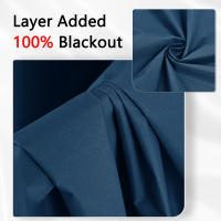 Cortinas De Protección Solar Y Sombreado Total 100% Blackout En Color Sólido Para Dormitorio Y Sala De Estar Material De Poliéster Modernas Y Elegantes - details 4