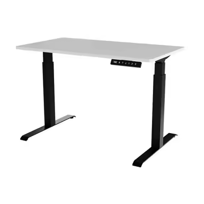 Mesa de trabajo de altura regulable Charlotte 194 , Muebles ES, Altura ajustable, Eléctrico, 121 x 72 x 67cm - 1