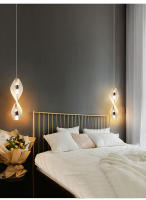 Lámpara Colgante Geométrica De Acrílico Moderna Para Decoración De Hogar Y Restaurantes Iluminación LED Para Dormitorio Y Sala De Estar - details 3
