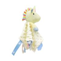 Toalla calmante para bebés con diseño de animales de dibujos animados, de silicona, masticable y suave. MOV,La toalla de confort para bebés puede ser importada, muñeca, bebé, dormir, juguete de mano de peluche - details 5