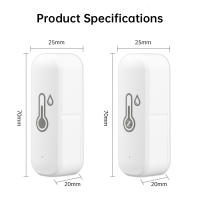 Sensor De Temperatura Y Humedad Inteligente Tuya Zigbee/Wifi Batería Poderada Termostato APP Seguridad Inteligente Compatible Con Google Home - details 13