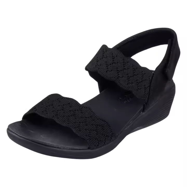 Sandalias Deportivas Skechers Arya - On The Rise - Knit Festoneado Y Microfibra- Mujer En Color Negro - 1