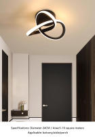 Lámpara De Techo LED Moderna Con 3 Temperaturas De Color Varias Estilos Iluminación Para Dormitorio Sala De Estar Pasillo Balcón 110V-240V - details 8