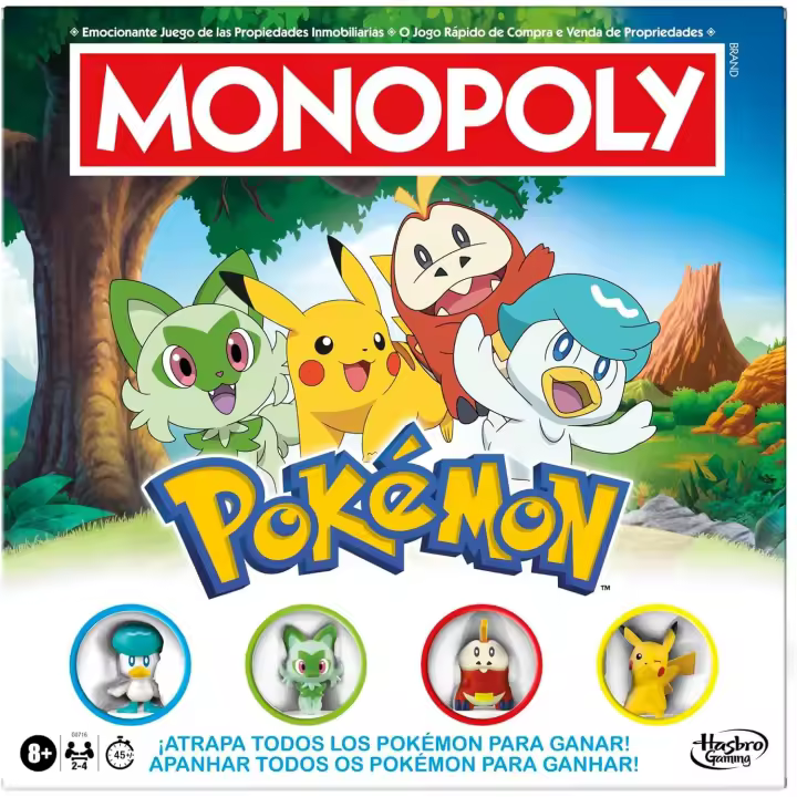 Juego de Mesa Monopoly Edición Pokémon - Versión en Español-Portugues (Hasbro G0716) - 1