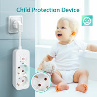 Aigostar Regleta Enchufe, Alargador Enchufe de 2/3/4 Tomas, Enchufe Multiple Regleta con Interruptor, Blanco - details 1