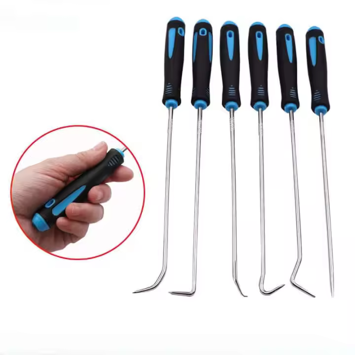 Set De 6 Herramientas De Desmontaje Largas Y Duraderas Con Anillo De Goma Y Sellador Herramienta De Artesanía Y Pasatiempos Color Aleatorio Pulizador De Rodamientos - 1