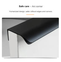 Manijas De Gabinete Ocultas 80-500mm Aluminio Negro Moderno Para Puertas De Armario Y Cajones De Cocina Y Armarios - details 3