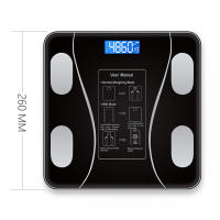 Báscula De Peso Corporal Ultra-Accurate BluetoothCompatible Escala Electrónica De Medición De Grasa Y Altura Para El Hogar Con Pantalla LCD HD - details 12
