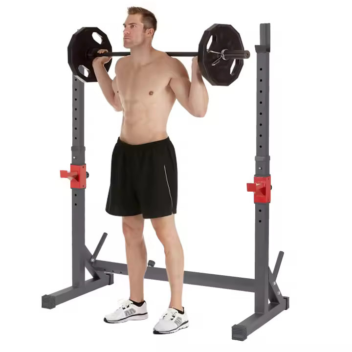 ALLINLIFE RACK AJUSTABLE PARA PESAS, ENTRENAMIENTO SENTADILLA,GANCHO SOPORTE DE DISCO, ENVIO GRATIS,ENTREGA 3 DIAS A ESPANÑA. - 1