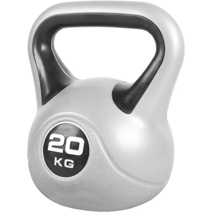 Gorilla Sports Pesa Rusa Kettlebell en contraste con recubrimiento de vinilo - 1