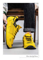 Zapatos Deportivos Amarillos Para Hombre Zapatillas De Caminar Transpirables Con Malla Antideslizantes Y Cómodas Para Correr - details 8