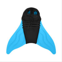 Aletas individuales para adultos y niños, aletas dobles, aletas de una pieza de sirena, equipo de natación para buceo - details 14