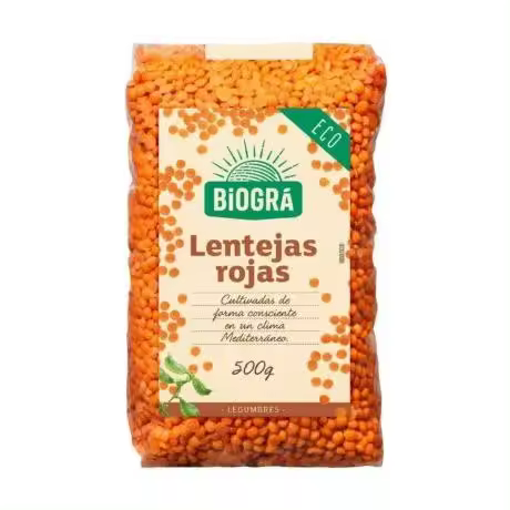 Lentejas Rojas Eco 500g Biogra - 1