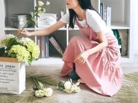 Delantal De Cocina De Algodón Y Lino Nórdico Mermaid Fairy Para Mujer Con Estampado De Flor Adecuado Para Peluquería Y Tienda De Ropa - details 4
