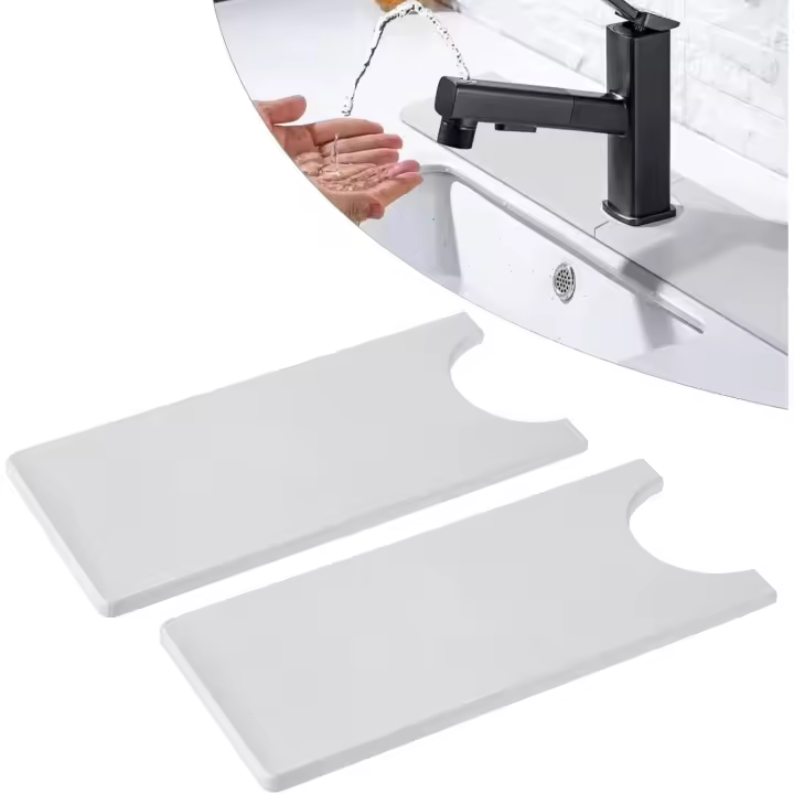 2 Gris Diatomita Grifo Absorbente Esteras Fregadero DE LA Cocina Grifo Protector de Salpicaduras Esteras de Secado - 1