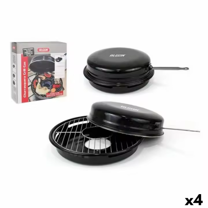 Barbacoa Portátil Algon Negro 47 x 33 x 12 cm (4 Unidades) (Ø 30 cm) - 1