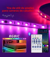 Tira De LED WS2811 RGBIC Con Control Remoto Bluetooth 5M 10M 20M 25M DC 24V Luz De Carreras De Caballos Color Soñado Tape Lámpara IC - details 0
