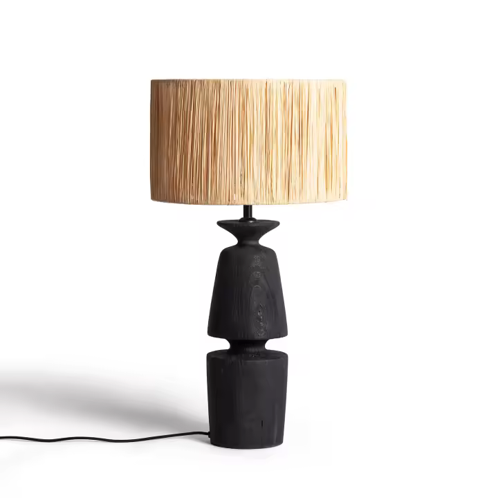 Ledkia Lámpara de Mesa Madera Alaia ILUZZIA Topo - 1