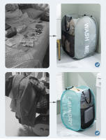 Cesta De Ropa Plegable Con Capacidad Grande Para Almacenamiento De Ropa Sucia Organizador De Juguetes De Malla Transpirable Con Marco Hollow out Mesh Para El Hogar - details 1