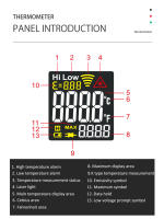Termómetro Infrarrojo Digital No Contacto Precisión Alta Emissivity Ajustable -50~580C Medidor De Temperatura Industrial - details 18