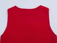 ZBZA Vestido Largo De Mujer Patchwork Tejido Suave Cuello Redondo Sin Mangas A-Line Caída Media Pierna Primavera Verano Moda Casual - details 11