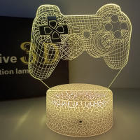 Lámpara De Ilusión 3D Cambiante De 16 Colores Con Gamepad Para PS4 No Disturb Gamer En Trabajo Luz Nocturna Para Hombres Adolescentes Y Niños - details 3